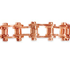 Motorcycle/Bike Chain Solid White/Yellow/Rose Gold Handmade Bracelet , 14mm, 6.5-10 Inch