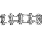 Motorcycle/Bike Chain Solid White/Yellow/Rose Gold Handmade Bracelet , 14mm, 6.5-10 Inch