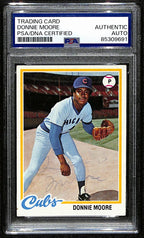 Donnie Moore Signed/Autographed 1978 Topps Card #523 Cubs PSA/DNA 190672