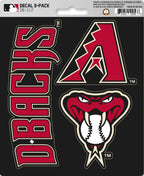 MLB Official Team Sticker Mats - Set of 3 Stickers