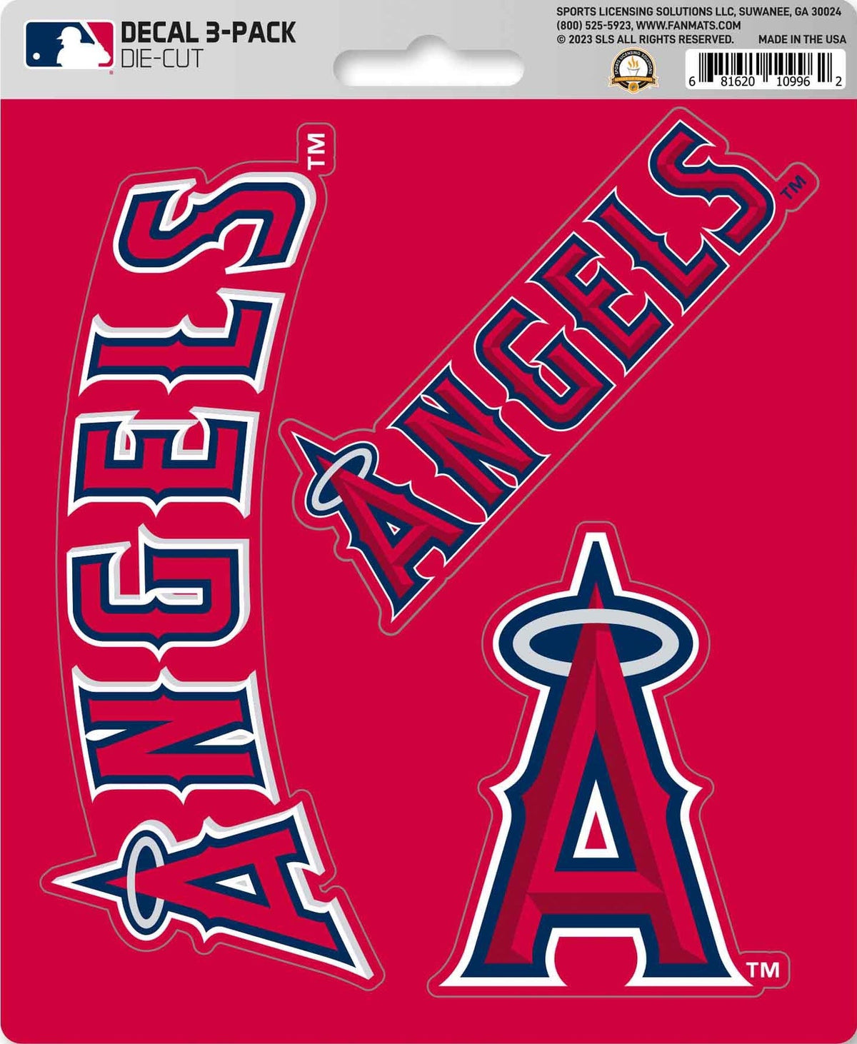 MLB Official Team Sticker Mats - Set of 3 Stickers