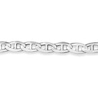 Anchor Mariner Solid White/Yellow/Rose Gold Handmade Necklace , 6mm, 16-30 Inch