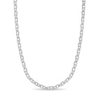 Anchor Mariner Solid White/Yellow/Rose Gold Handmade Necklace , 6mm, 16-30 Inch