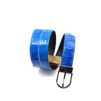 Maurice Custom Alligator Belt - Blue