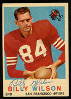 1959 TOPPS Football Card #148 Signed/Auto Billy Wilson San Francisco 49'ers