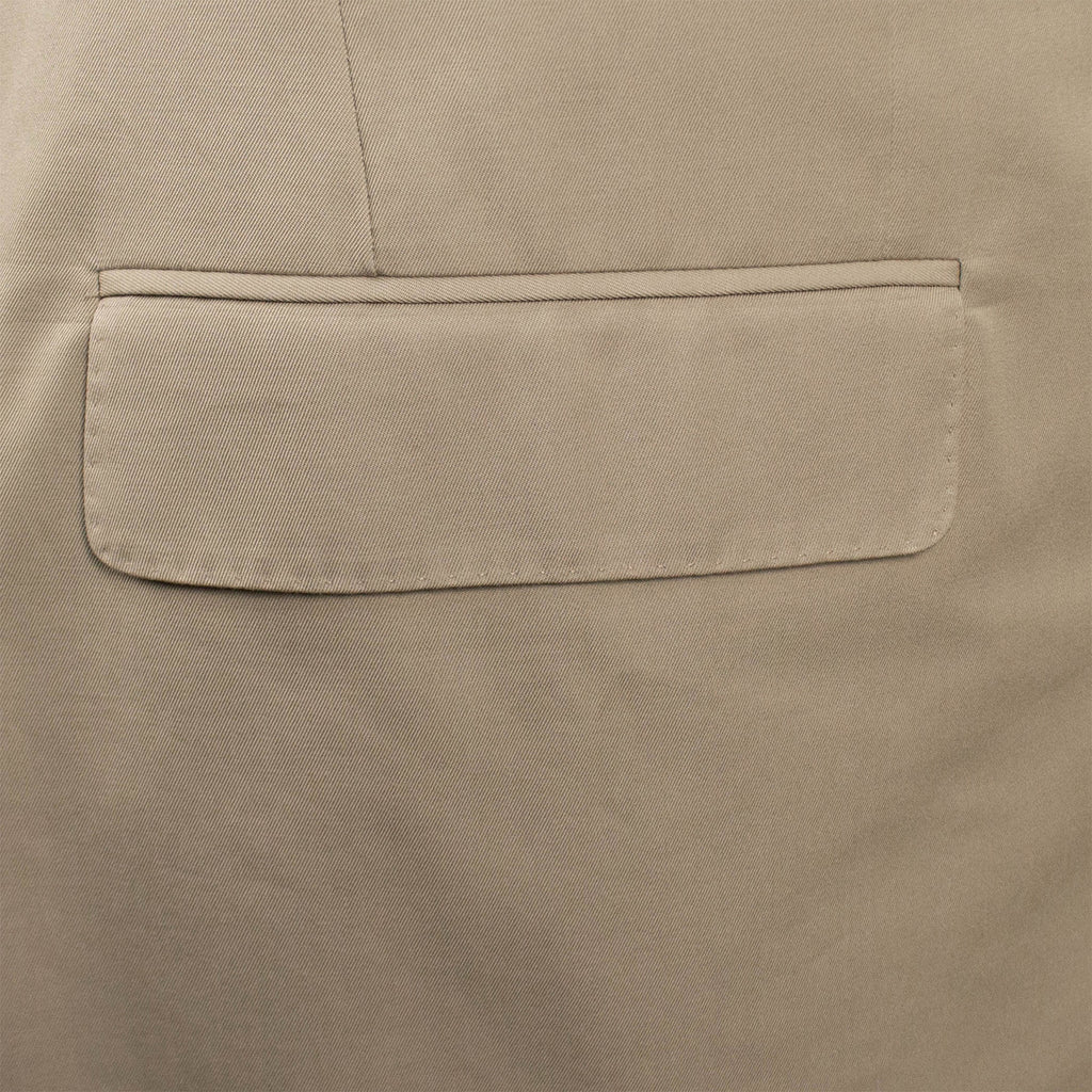 3 Roll 2 Button Trim Fit Cotton Suit // Tan