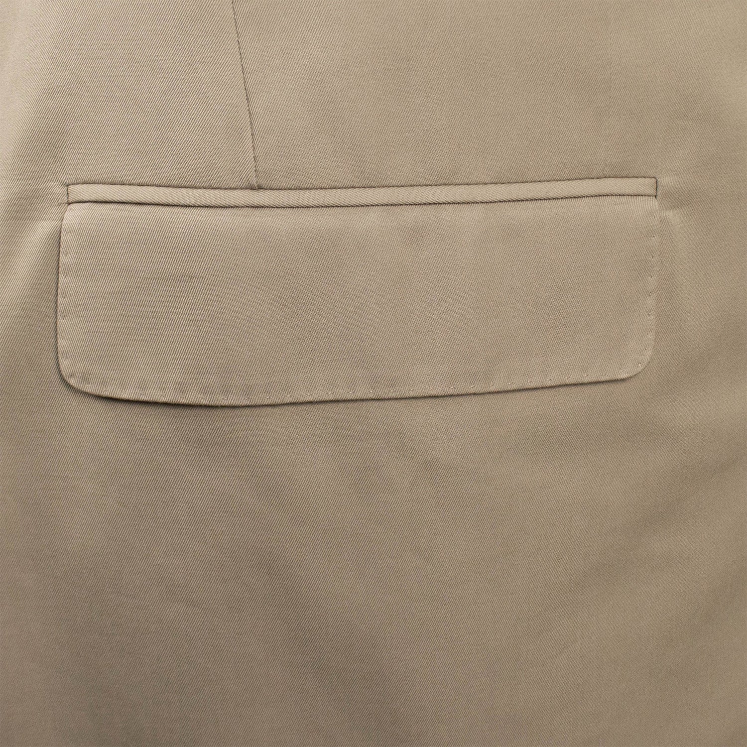 3 Roll 2 Button Trim Fit Cotton Suit // Tan