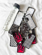 Flames | Black & Red iPhone Case