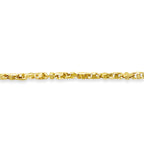 Anchor Mariner Solid White/Yellow/Rose Gold Handmade Bracelet , 5mm, 6.5-10 Inch