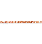 Anchor Mariner Solid White/Yellow/Rose Gold Handmade Bracelet , 5mm, 6.5-10 Inch
