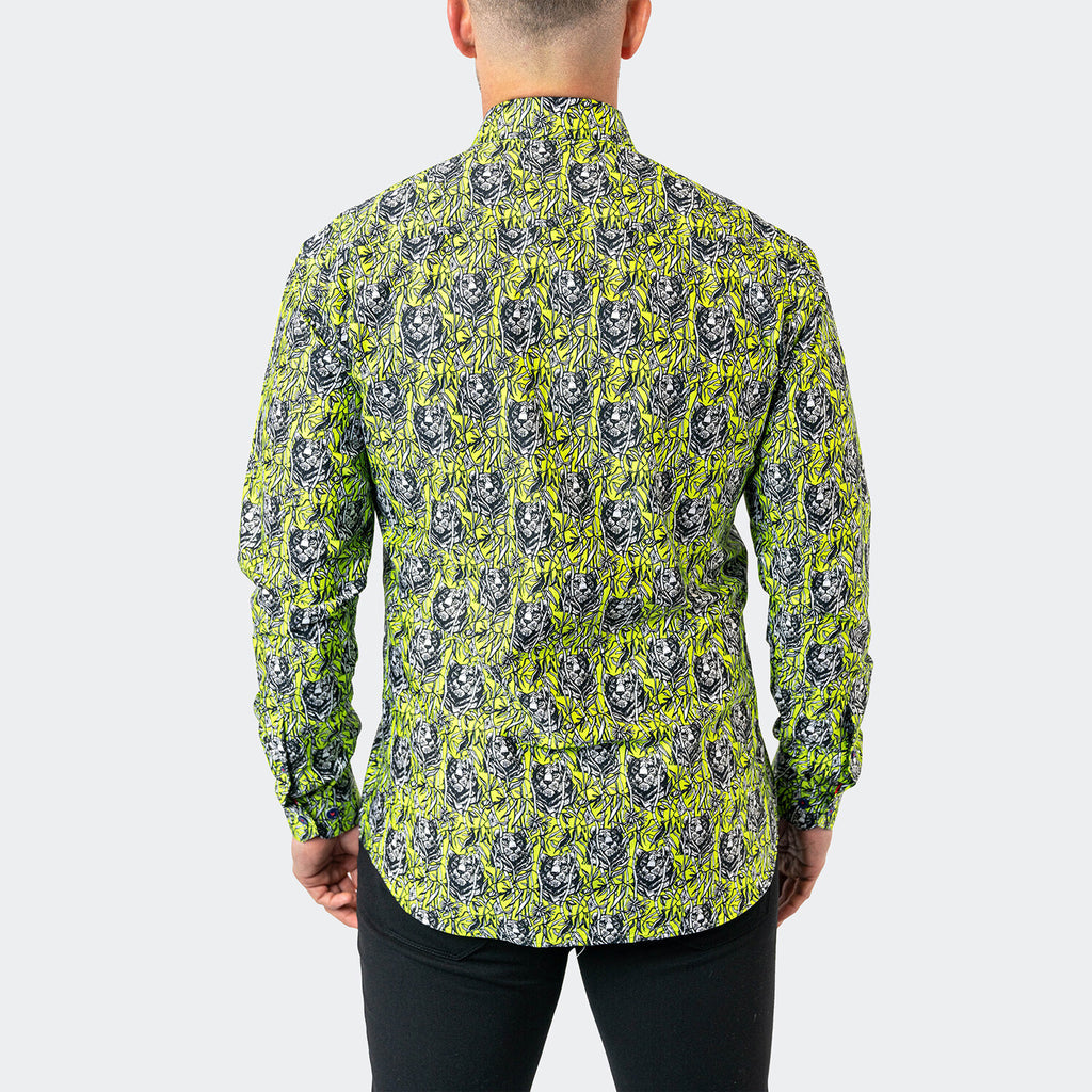 Fibonacci Jungle 70 Button-Up // Green