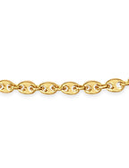 Mariner Solid White/Yellow/Rose Gold Handmade Necklace , 7mm, 16-30 Inch