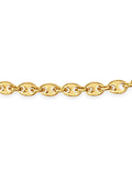 Mariner Solid White/Yellow/Rose Gold Handmade Bracelet , 7mm, 6.5-10 Inch