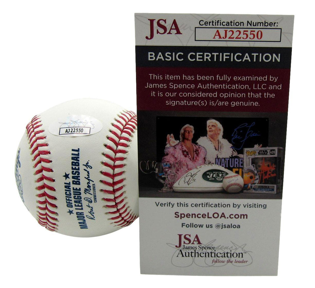 Denny McLain Autographed/Inscribed Multi Stat OML Baseball   Tigers JSA 177783