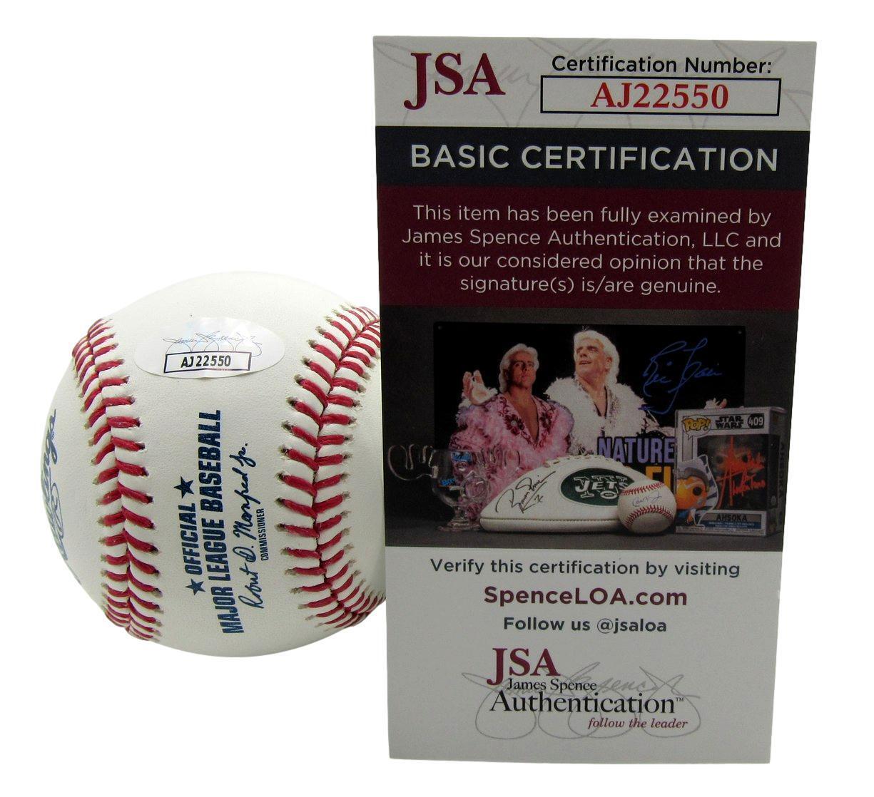 Denny McLain Autographed/Inscribed Multi Stat OML Baseball   Tigers JSA 177783