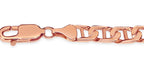 Mariner Solid White/Yellow/Rose Gold Handmade Necklace , 7mm, 16-30 Inch