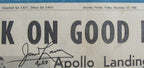 Apollo 8 Astronaut James Lovell Autographed/Inscribed 1968 Newspaper PSA/DNA 697