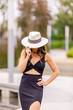 Speckled White Western Hat