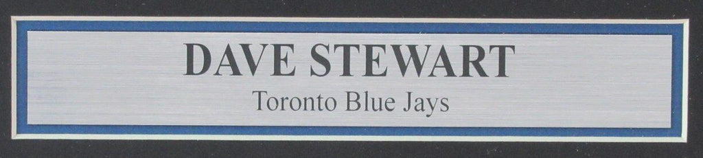 Dave Stewart Autographed 8x10 Photo Toronto Blue Jays Framed JSA 180974