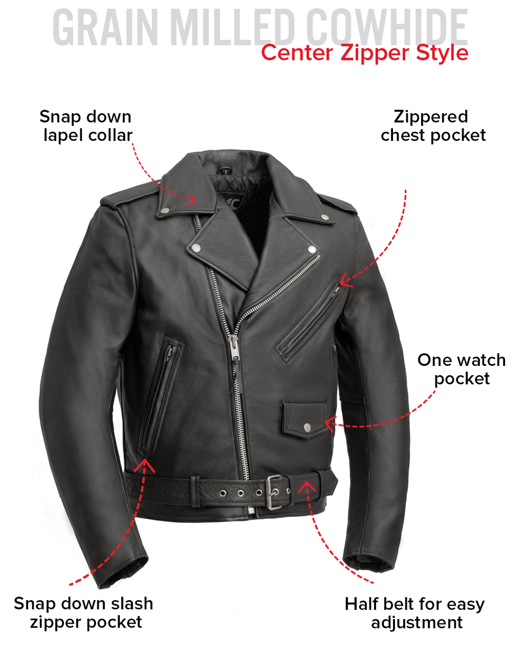 Superstar Men's Motorcycle Leather Jacket