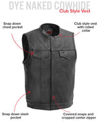 No Rival - Men's Motorcycle Leather Vest