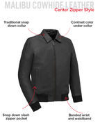 Moto Bomber - Men's Leather Jacket