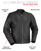 Ace Men's Leather Motorcycle Jacket