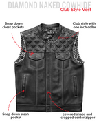 Sinister - Men's Motorcycle Leather Vest
