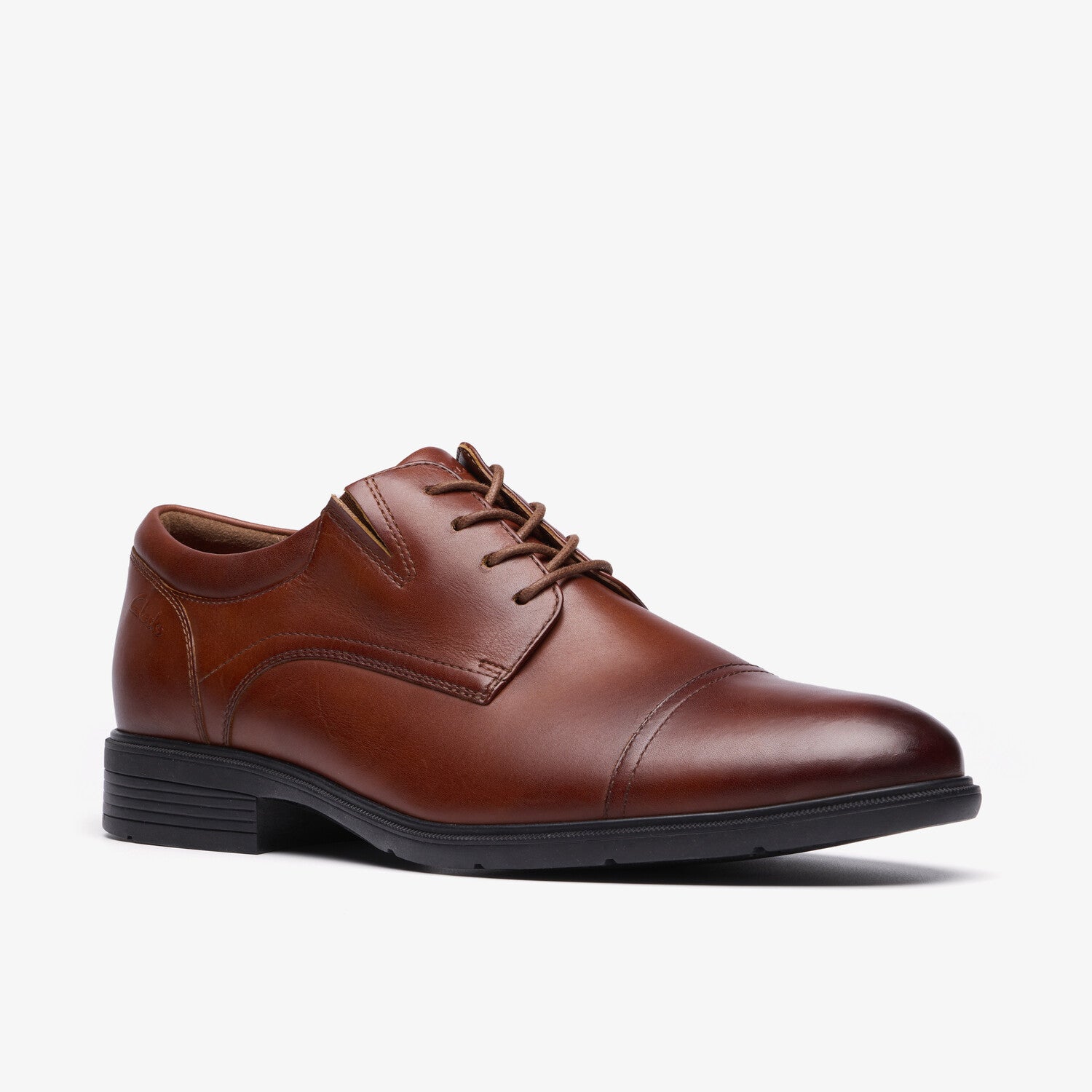Steadwell Cap // Cap-Toe Derby // Dark Tan Leather