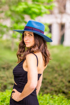 Denim Western Hat