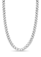 Miami Cuban Solid White/Yellow/Rose Gold Handmade Necklace , 7mm, 16-30 Inch