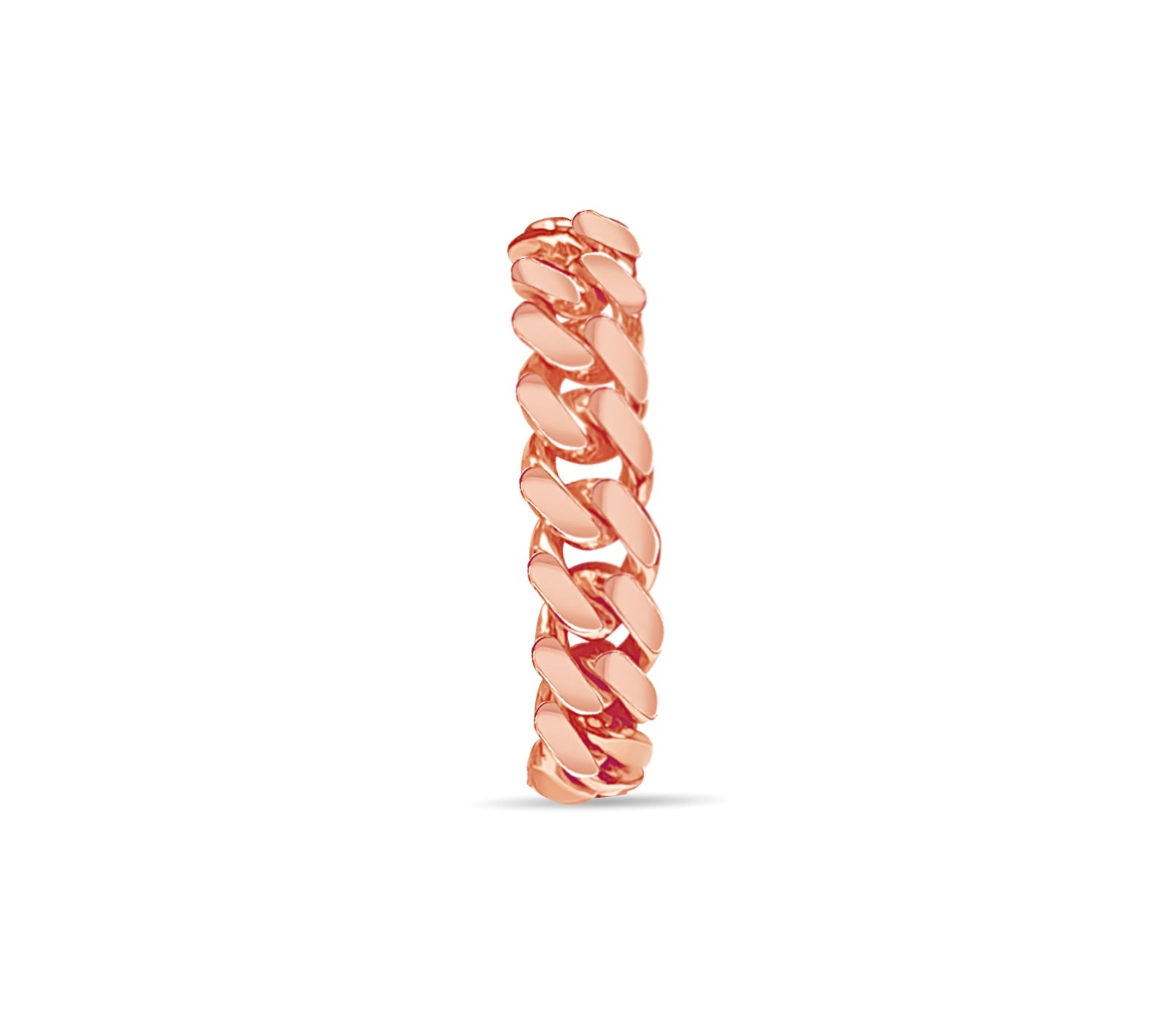 Miami Cuban Solid White/Yellow/Rose Gold Handmade Bracelet , 10mm, 6.5-10 Inch