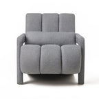 Modern Upholstered Accent Chair, Comfortable Fabric With A Pillow