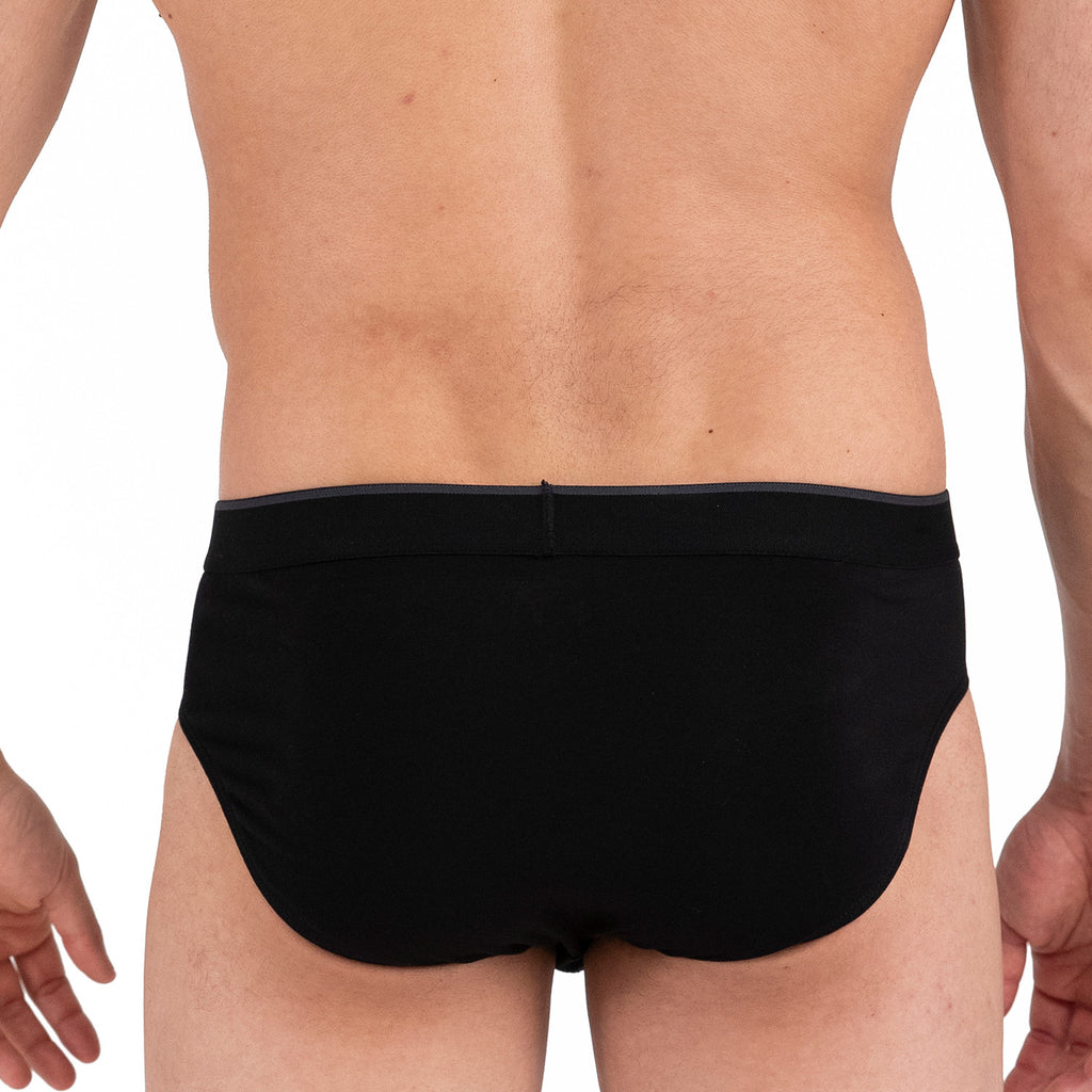3 Pack Stretch Brief // Black