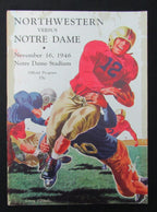 11/16/1946 Northwestern vs. Notre Dame Program 185927