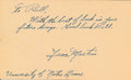 Jim Martin Notre Dame Fighting Irish  CFB HOF Signed 1948 GPC Postcard 144799
