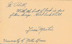 Jim Martin Notre Dame Fighting Irish  CFB HOF Signed 1948 GPC Postcard 144799