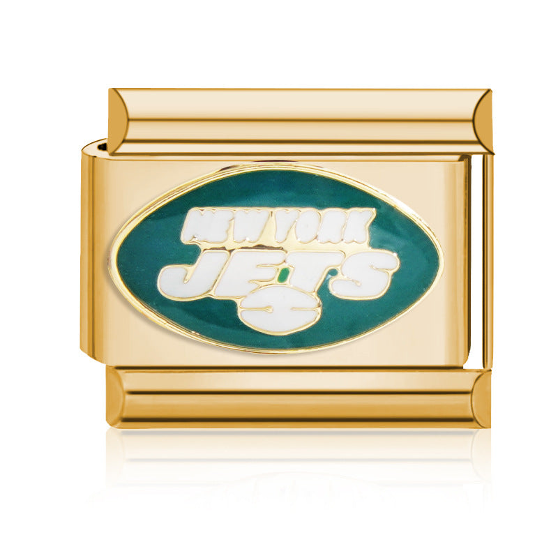 Football Team Logo Italian Charm Bracelet – Custom Gifts for Fans