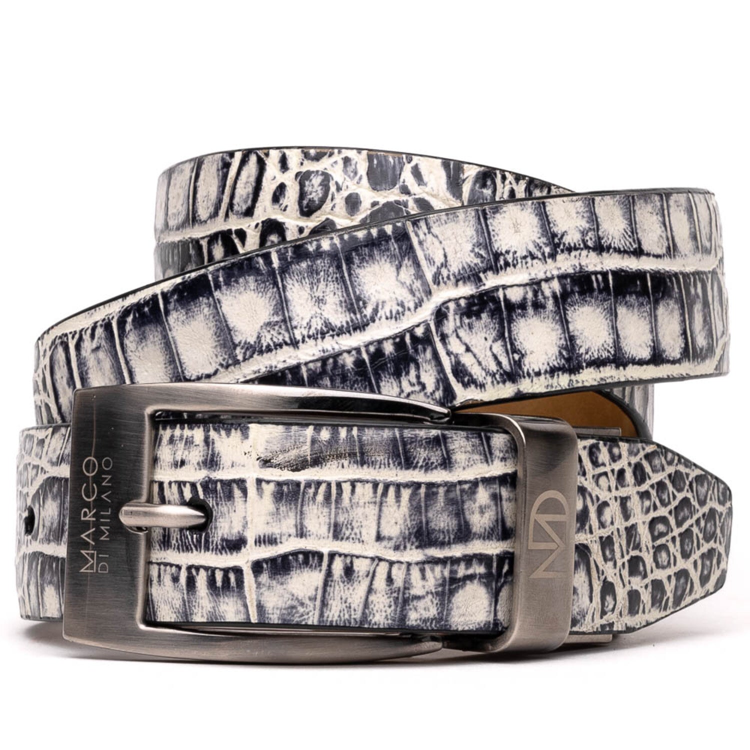 Silvio Belt // Caiman Back // Antique Newspaper
