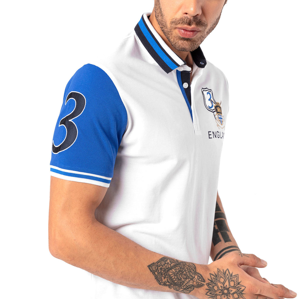 Caio Short Sleeve Polo // White