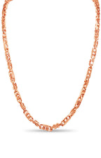 Anchor Mariner Solid White/Yellow/Rose Gold Handmade Necklace , 6mm, 16-30 Inch