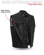 Highland V2 Men's Motorcycle Canvas Vest