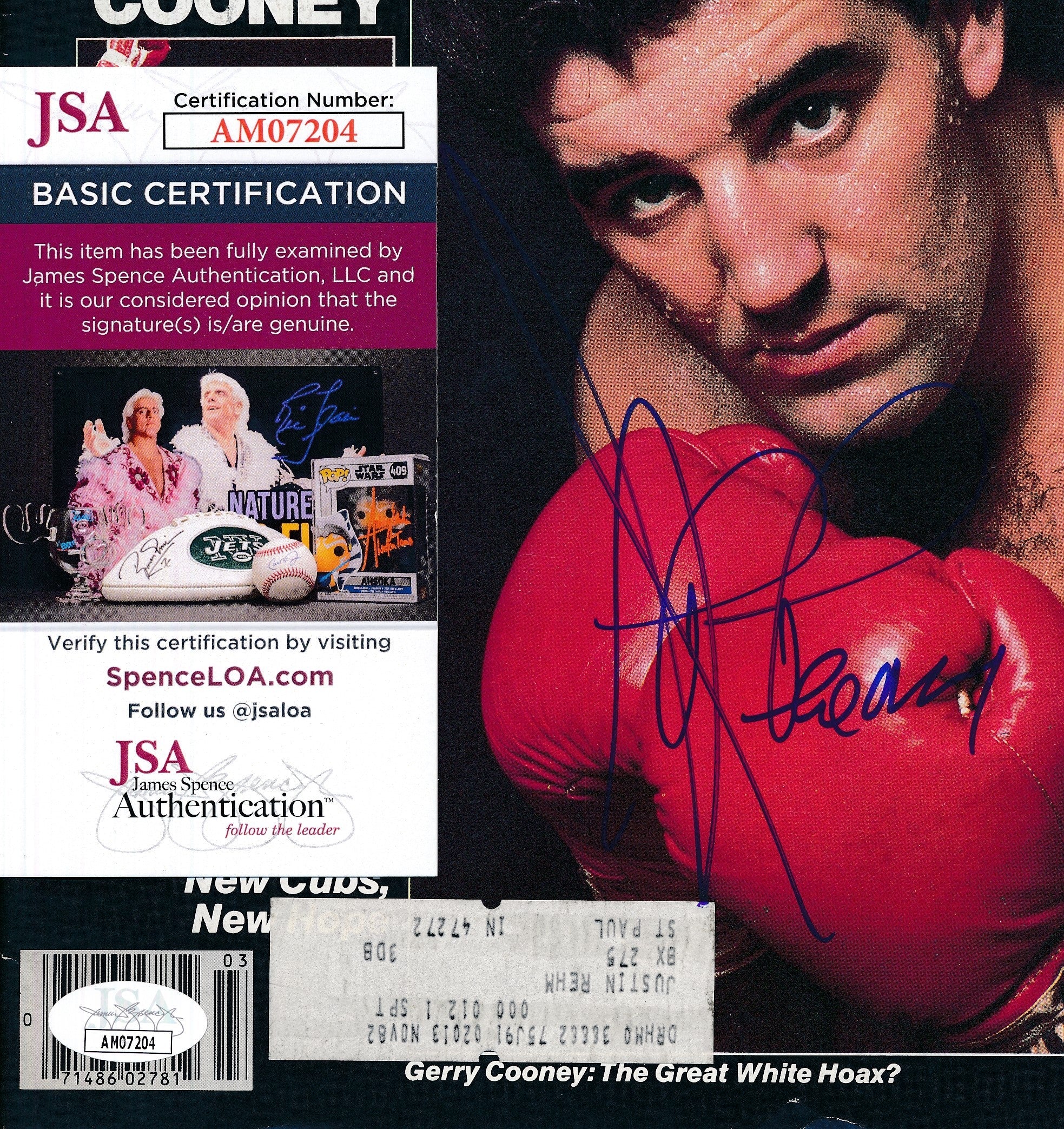 Gerry Cooney Autographed March 1982 SPORT Magazine Boxer JSA 181960