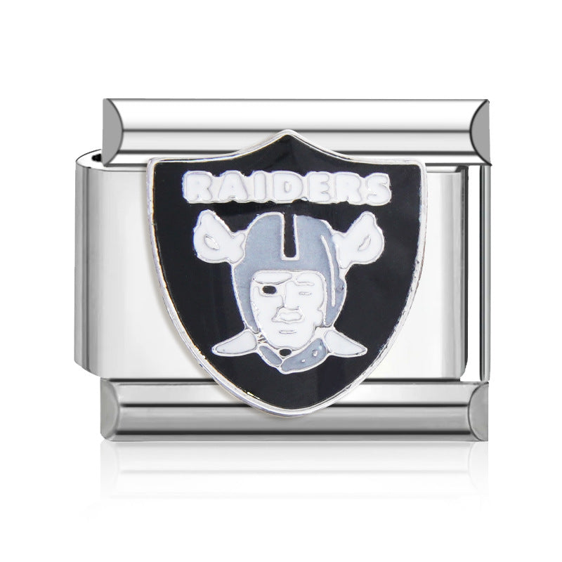 Football Team Logo Italian Charm Bracelet – Custom Gifts for Fans