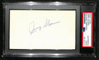 Jerry Sloan HOF Signed/Auto 3x5 Index Card Utah Jazz PSA/DNA 188560