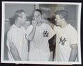 Bauer/Morgan/Skowron 1954 NY Yankees 7x9 B/W Wire/Press Photo 150824