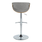 Curvo - Mid Century Modern Adjustable Barstool With Swivel (Set of 2) (2)