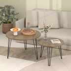 Round Nesting Coffee Table (Set of 2)