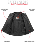 Indy Men's Motorcycle Leather Jacket