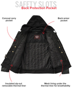 Nightstrike Men’s Motorcycle Leather Jacket